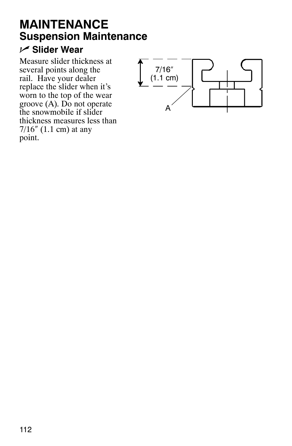 Maintenance, Suspension maintenance n | Polaris 700 Fusion User Manual | Page 115 / 139