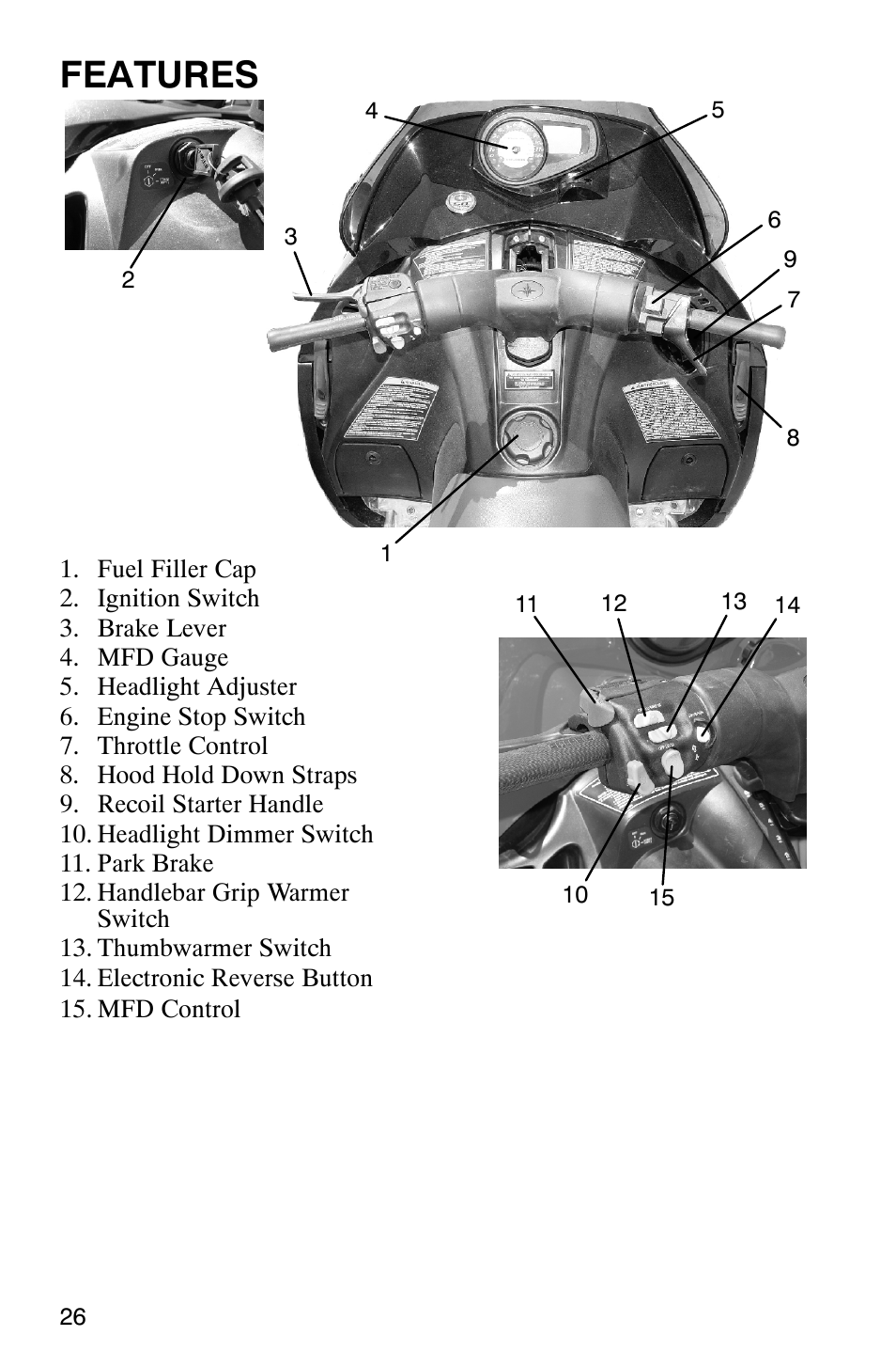 Features | Polaris 700 Fusion User Manual | Page 29 / 139