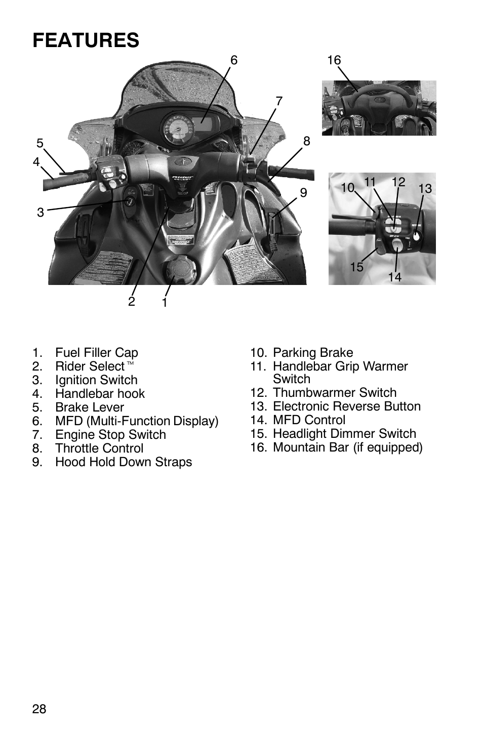 Features | Polaris FST Touring User Manual | Page 31 / 157