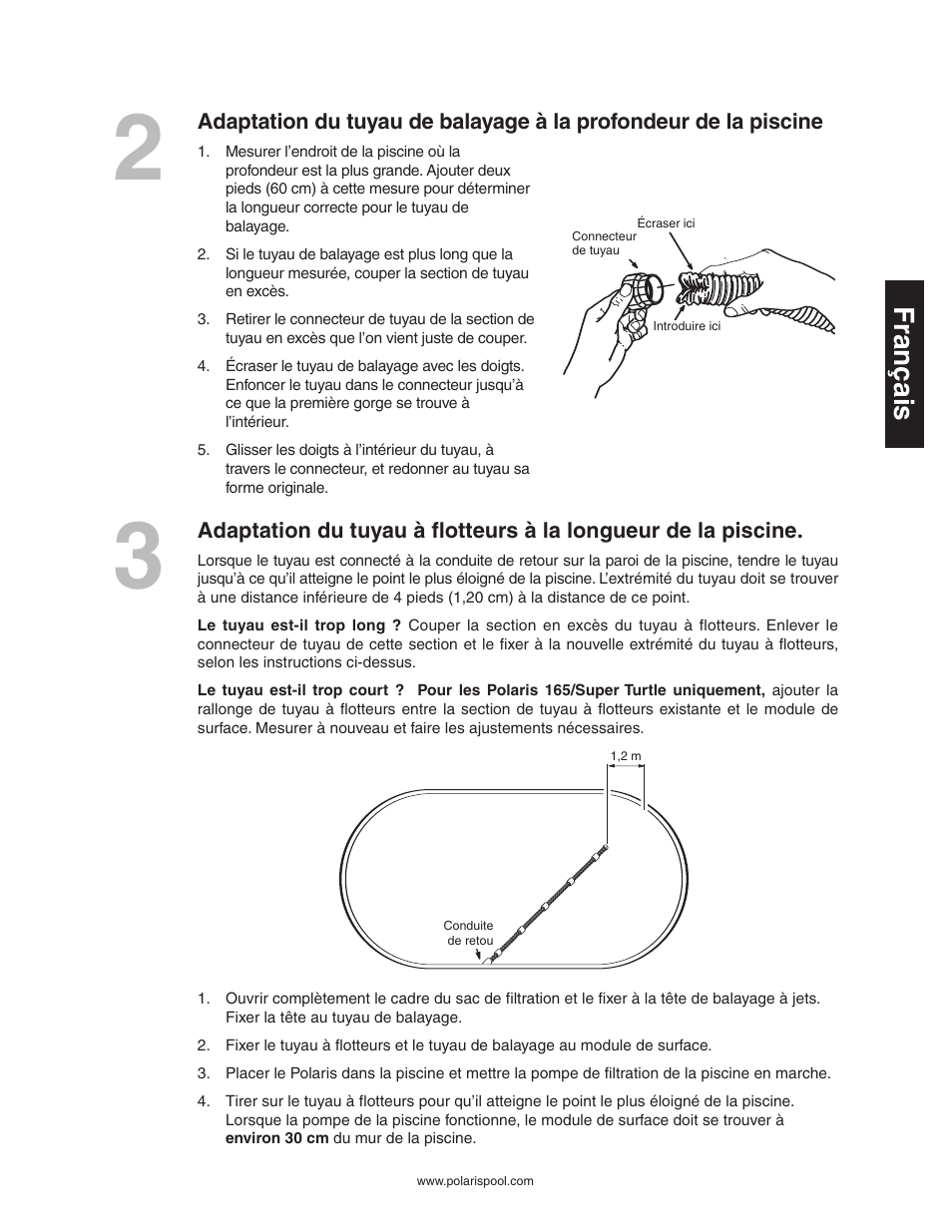 Français | Polaris SUPER TURTLE 65 User Manual | Page 13 / 52