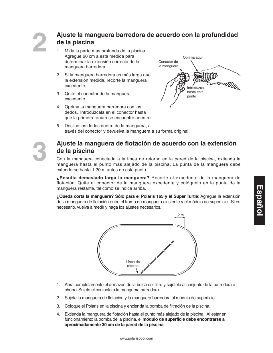 Español | Polaris SUPER TURTLE 65 User Manual | Page 29 / 52