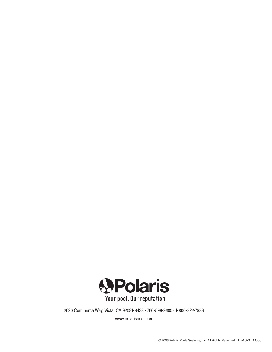 Polaris SUPER TURTLE 65 User Manual | Page 52 / 52