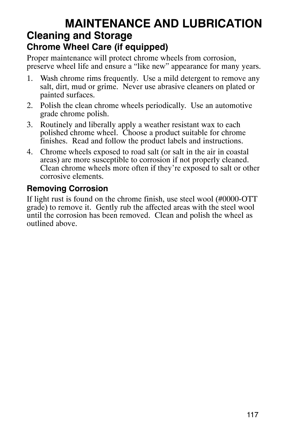 Maintenance and lubrication, Cleaning and storage | Polaris ATP 330 4x4 User Manual | Page 120 / 140