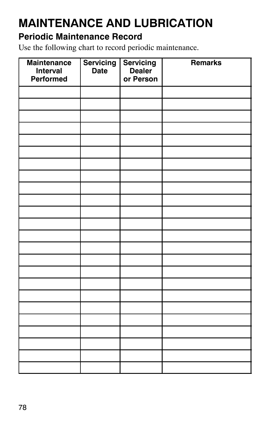 Maintenance and lubrication | Polaris ATP 330 4x4 User Manual | Page 81 / 140