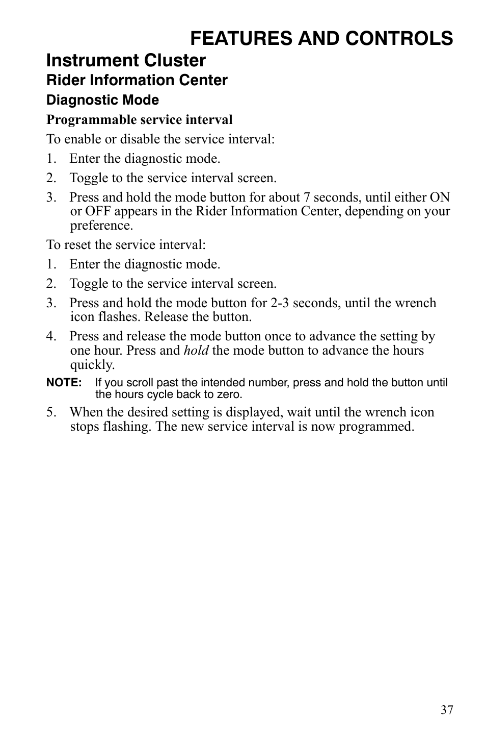 Features and controls, Instrument cluster | Polaris Sportsman 9922172 User Manual | Page 39 / 140