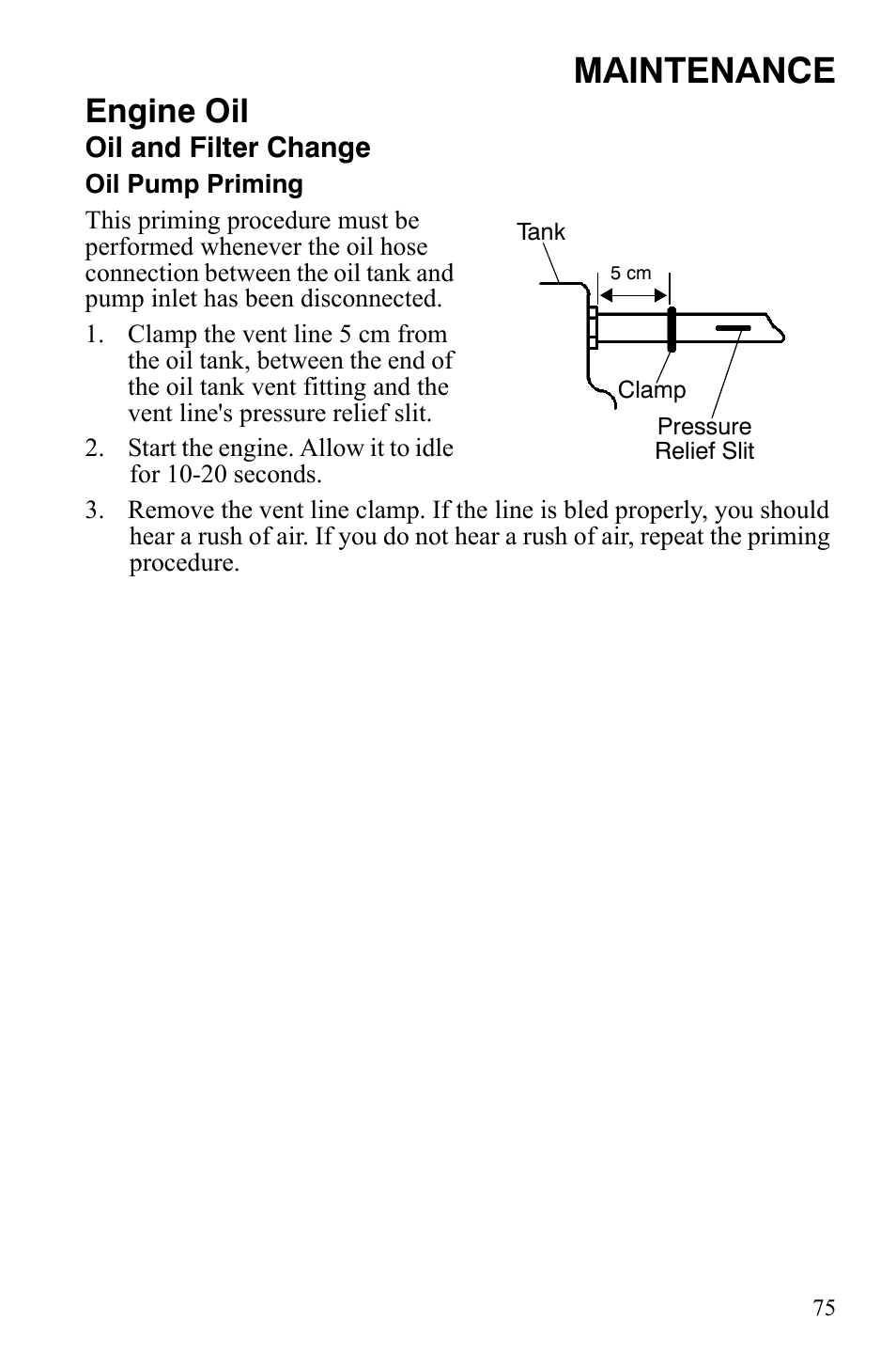 Maintenance, Engine oil | Polaris Sportsman 9922172 User Manual | Page 77 / 140