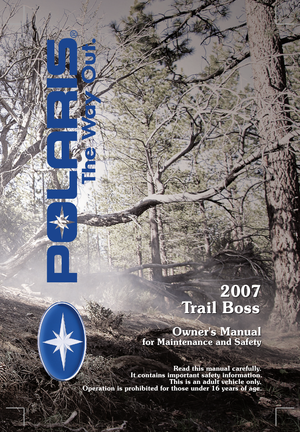 Polaris Trail Boss 9920770 User Manual | 122 pages