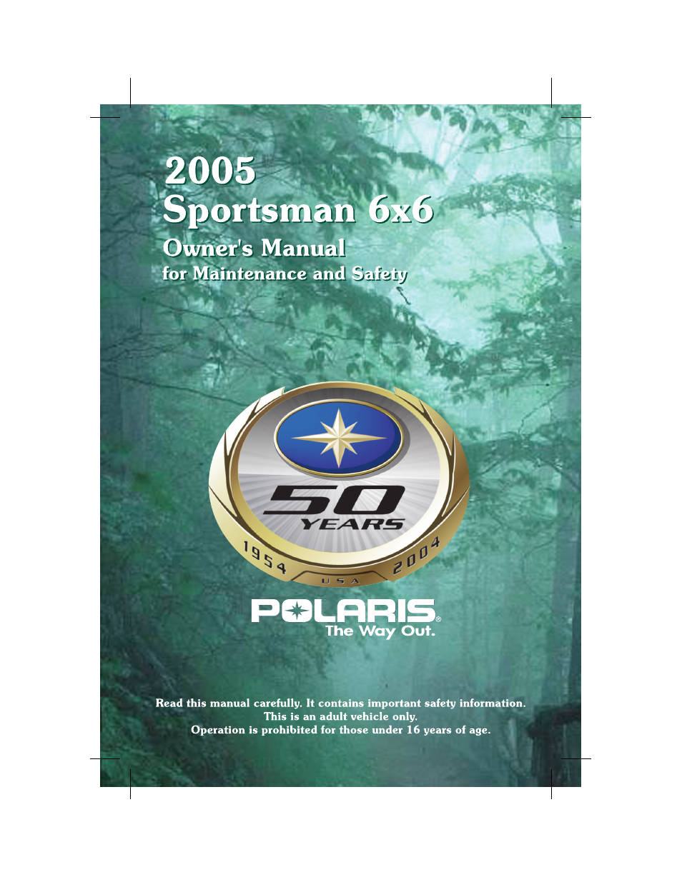 Polaris Sportsman 6x6 User Manual | 133 pages