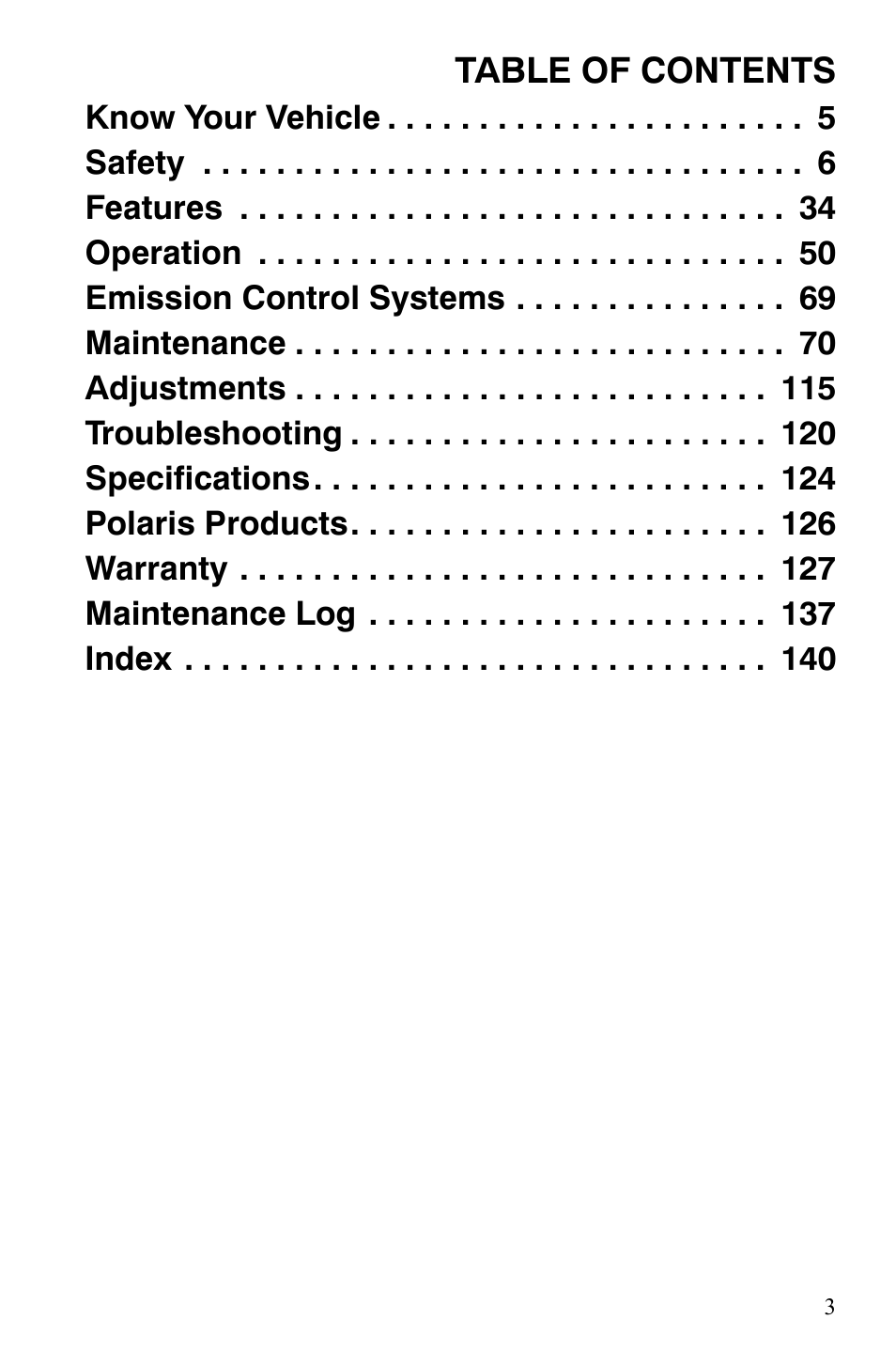 Polaris Sportsman 9920775 User Manual | Page 6 / 144