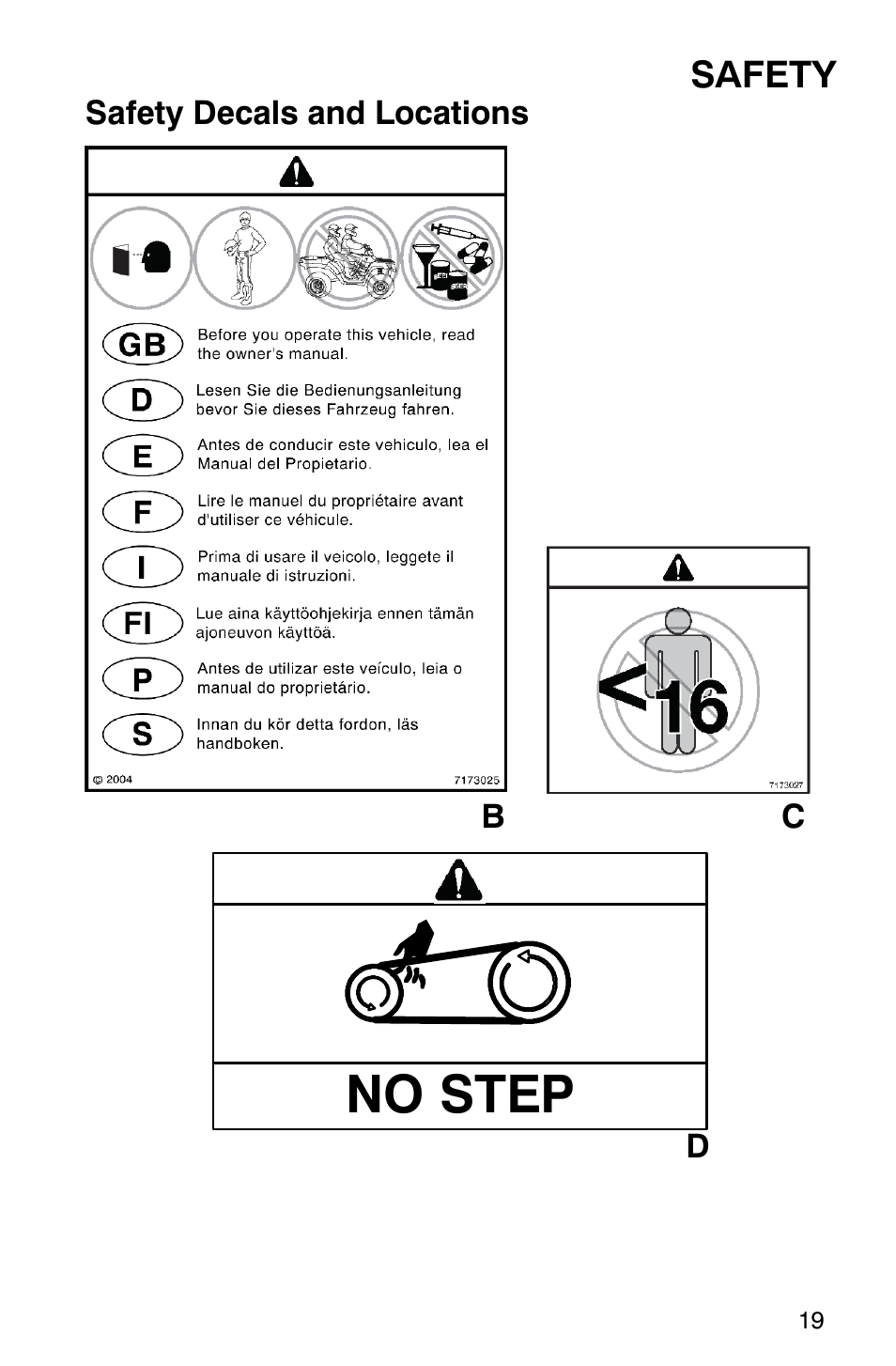 No step | Polaris Trail Boss 330 Quadricycle User Manual | Page 21 / 119