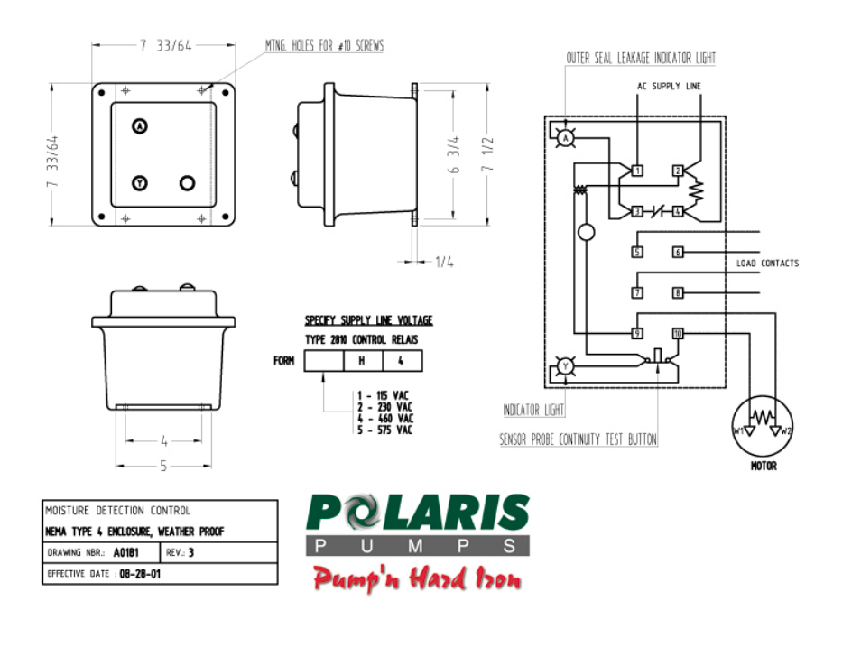 3 - moisture detection relay | Polaris TBM 200 LH User Manual | Page 47 / 50