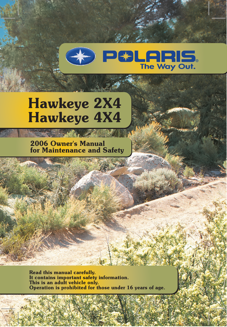 Polaris Hawkeye 4x4 User Manual | 134 pages