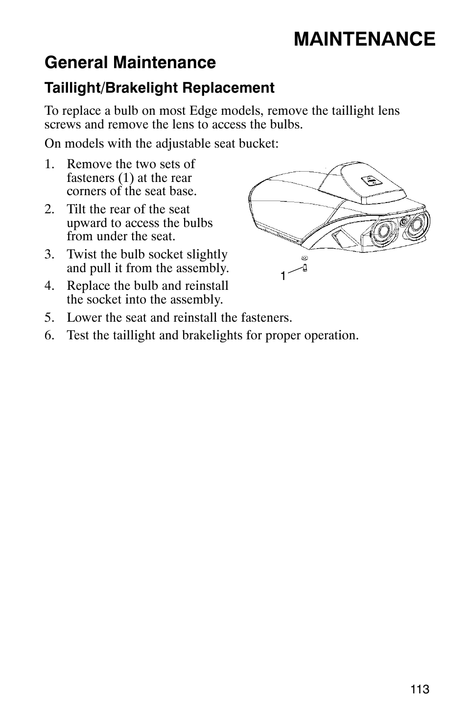 Maintenance, General maintenance | Polaris 340 Edge User Manual | Page 115 / 155