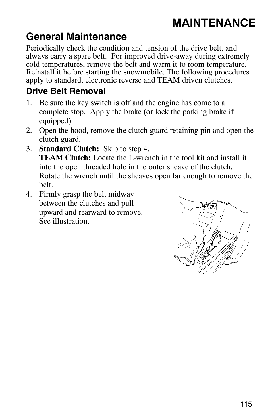 Maintenance, General maintenance | Polaris 340 Edge User Manual | Page 117 / 155