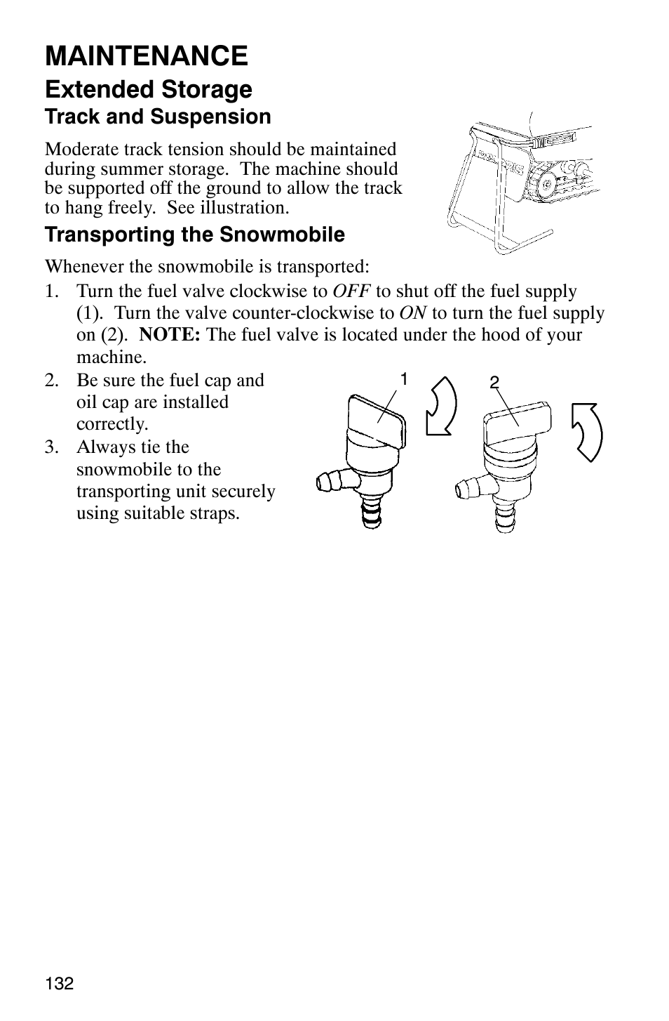 Maintenance, Extended storage | Polaris 340 Edge User Manual | Page 134 / 155