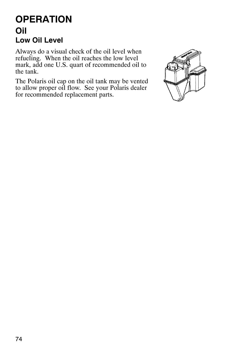 Operation | Polaris 340 Edge User Manual | Page 76 / 155