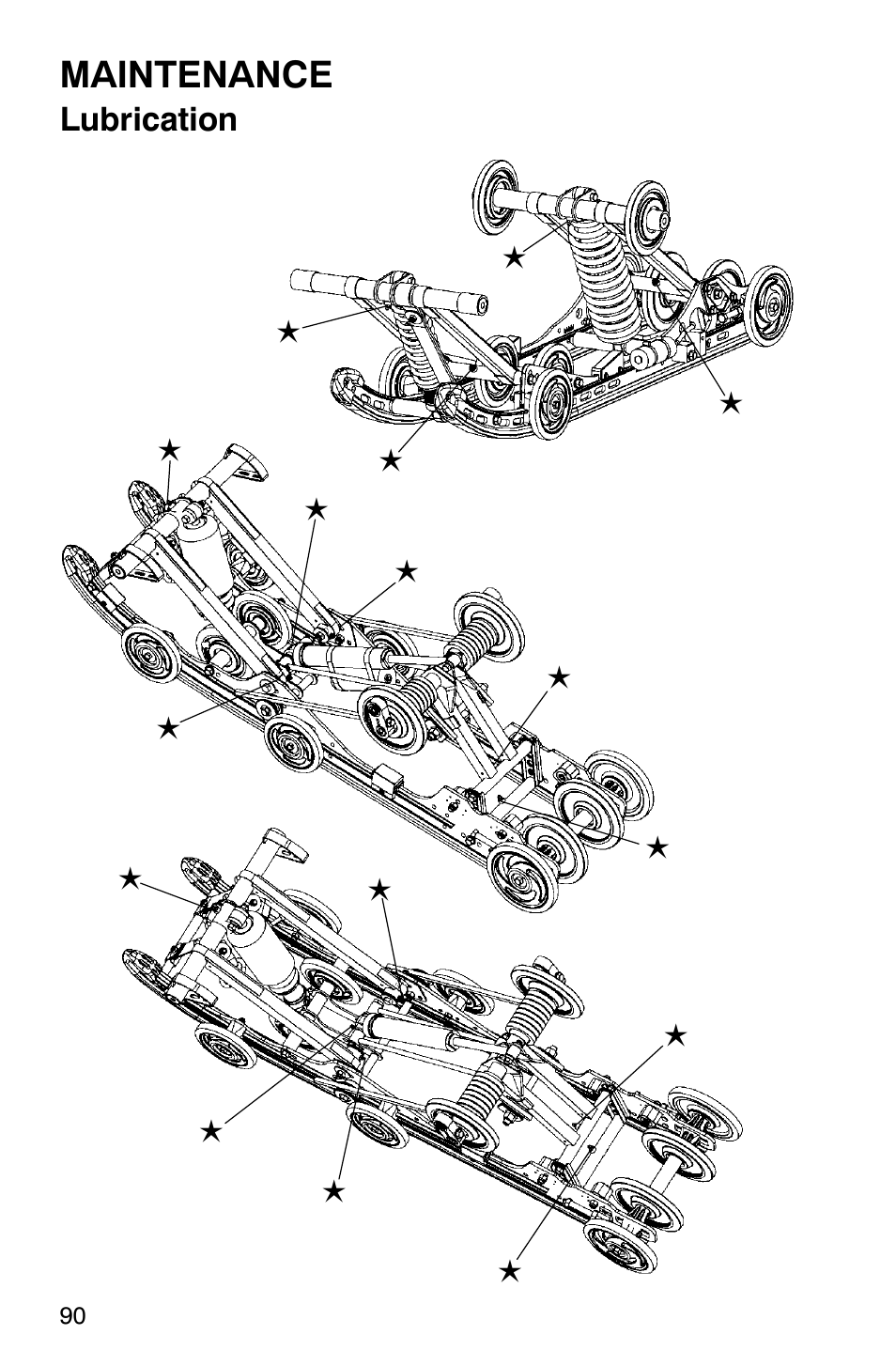 Maintenance, Lubrication | Polaris 340 Edge User Manual | Page 92 / 155