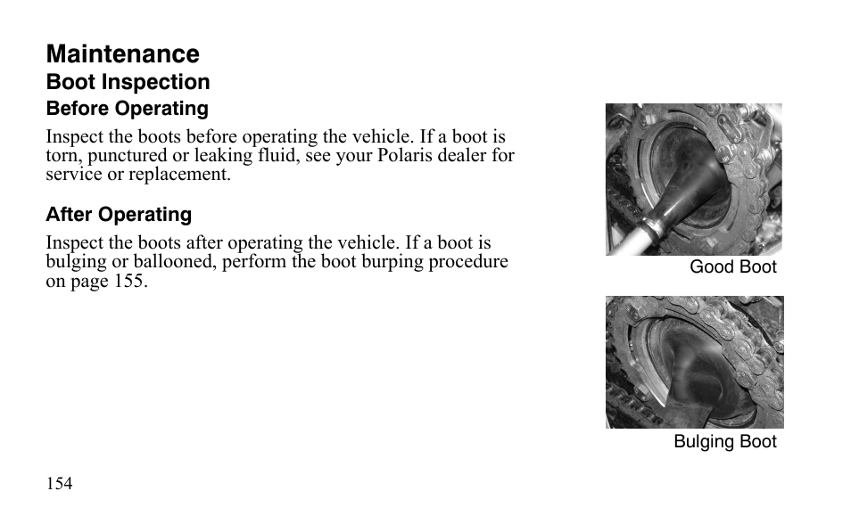 Maintenance | Polaris Outlaw 525 IRS User Manual | Page 157 / 220