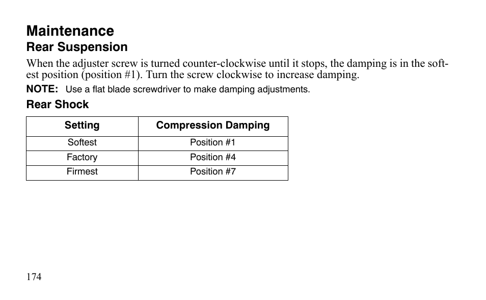 Maintenance | Polaris Outlaw 525 IRS User Manual | Page 177 / 220