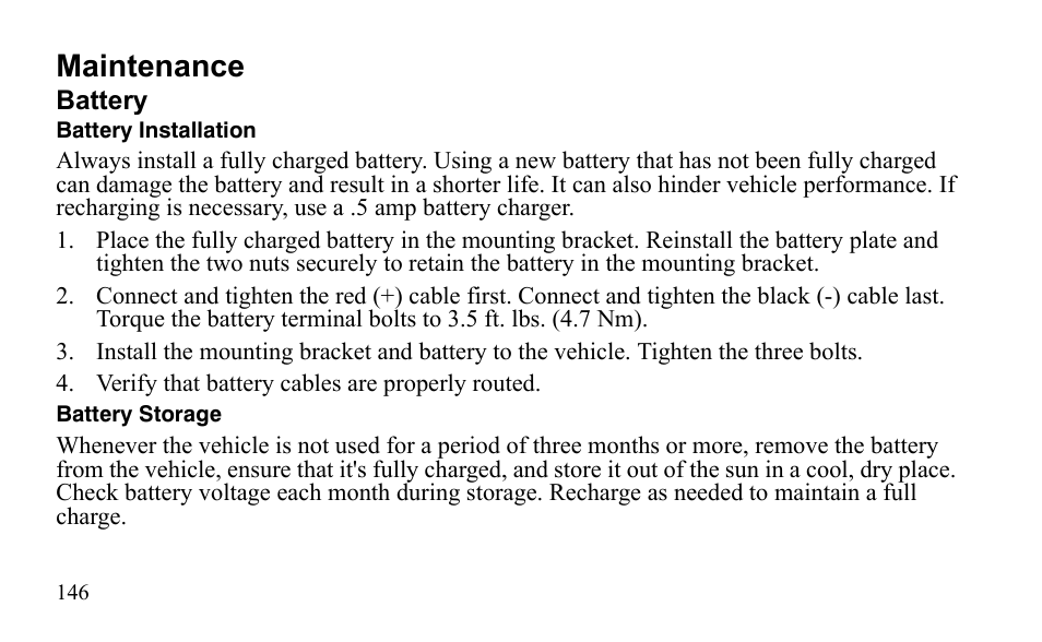 Maintenance | Polaris Outlaw 9922485 User Manual | Page 149 / 191