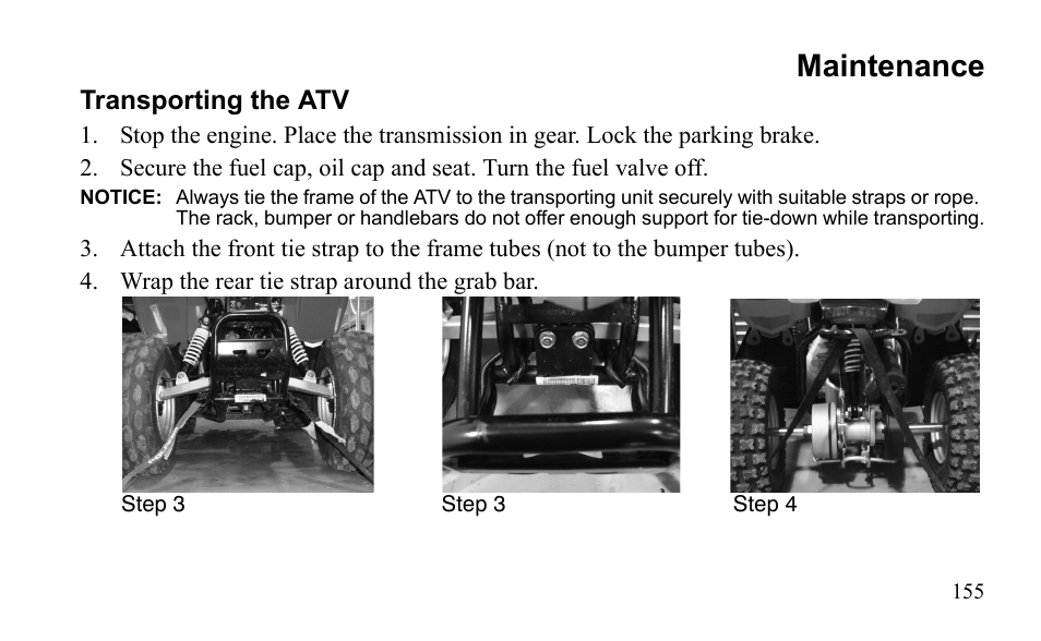 Maintenance | Polaris Outlaw 9922485 User Manual | Page 158 / 191