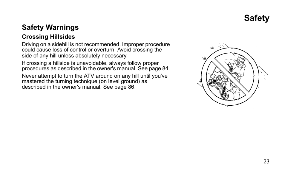 Safety, Safety warnings | Polaris Outlaw 9922485 User Manual | Page 26 / 191