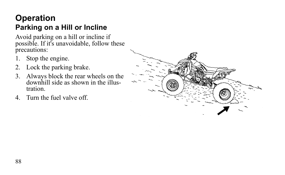 Operation | Polaris Outlaw 9922485 User Manual | Page 91 / 191
