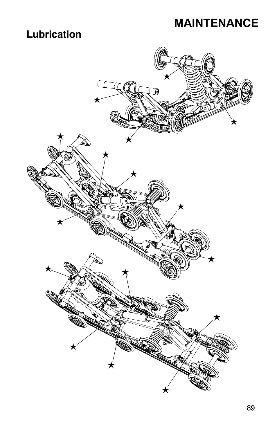 Maintenance, Lubrication | Polaris 600 EDGE Touring 121 User Manual | Page 92 / 153