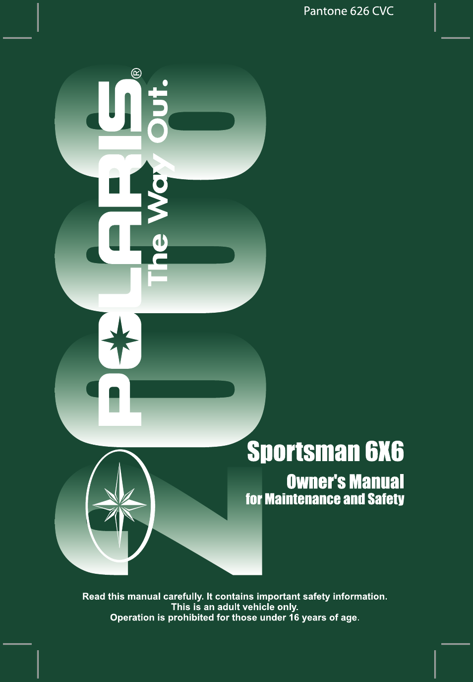 Polaris Sportsman 9921309 User Manual | 145 pages