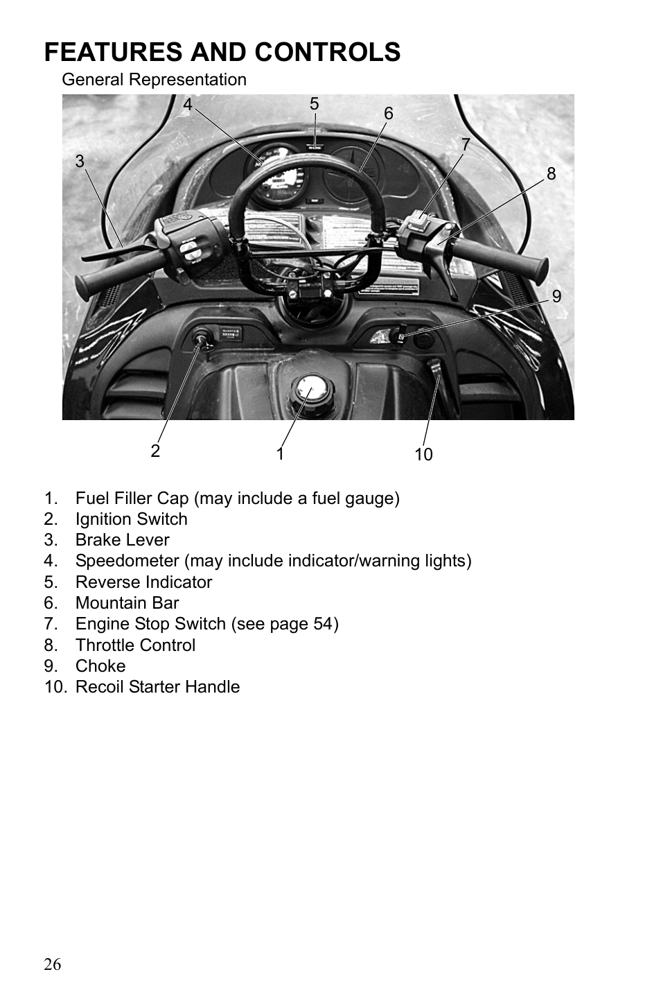 Features and controls | Polaris Widetrack LX User Manual | Page 29 / 127