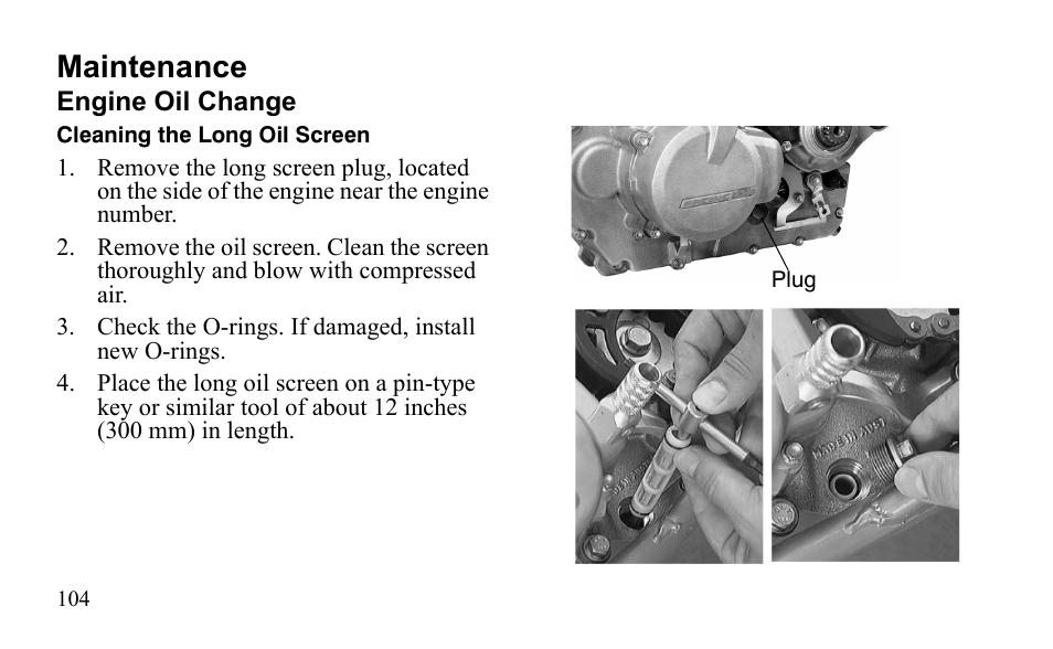 Maintenance | Polaris Outlaw 450 MXR User Manual | Page 108 / 212