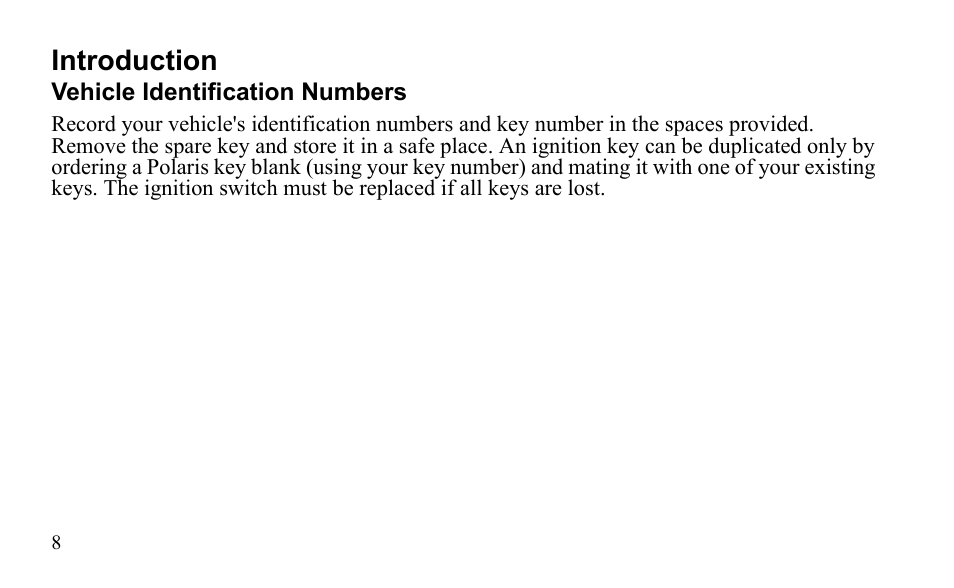Introduction | Polaris Outlaw 450 MXR User Manual | Page 12 / 212