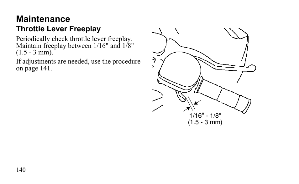 Maintenance | Polaris Outlaw 450 MXR User Manual | Page 144 / 212