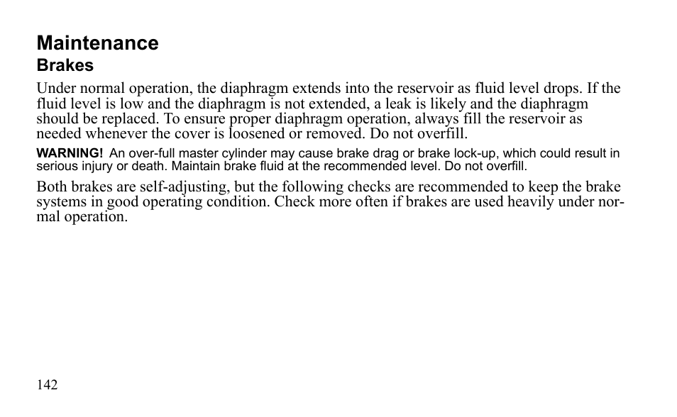 Maintenance | Polaris Outlaw 450 MXR User Manual | Page 146 / 212