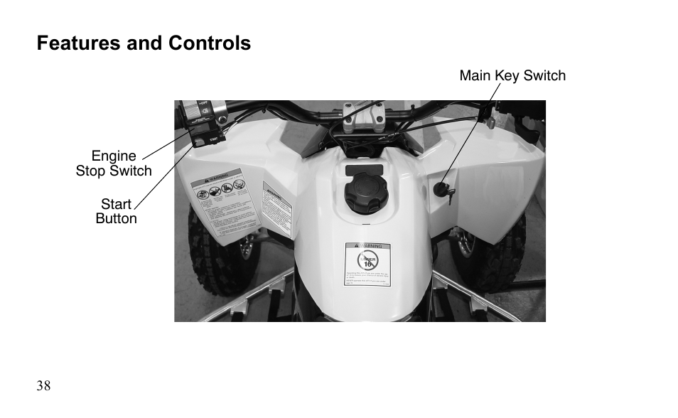 Features and controls | Polaris Outlaw 450 MXR User Manual | Page 42 / 212