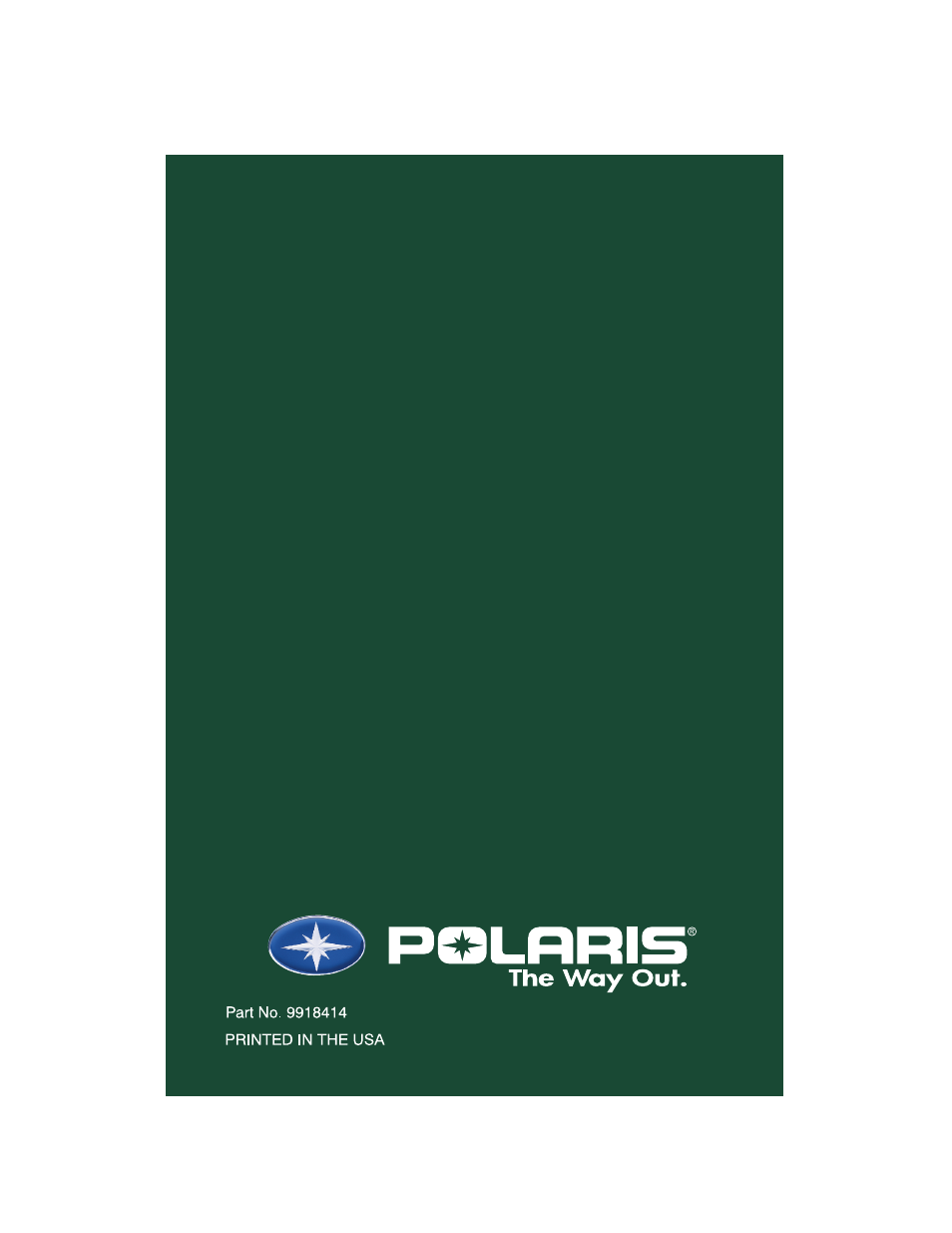 Polaris Frontier User Manual | Page 130 / 130