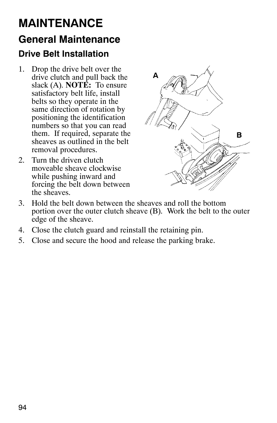 Maintenance, General maintenance | Polaris Frontier User Manual | Page 96 / 130