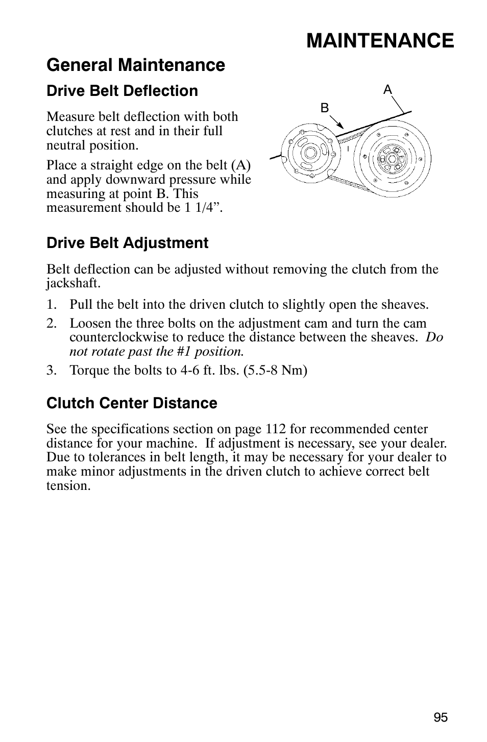 Maintenance, General maintenance | Polaris Frontier User Manual | Page 97 / 130