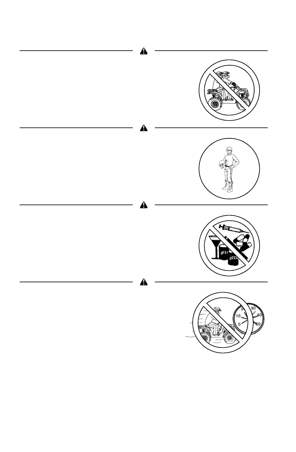 Safety, Rider safety | Polaris Sportsman 850 XP EPS User Manual | Page 10 / 131