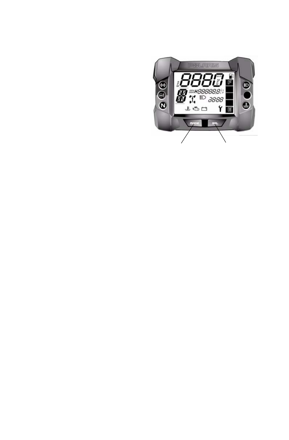Features and controls, Instrument cluster | Polaris Sportsman 850 XP EPS User Manual | Page 36 / 131