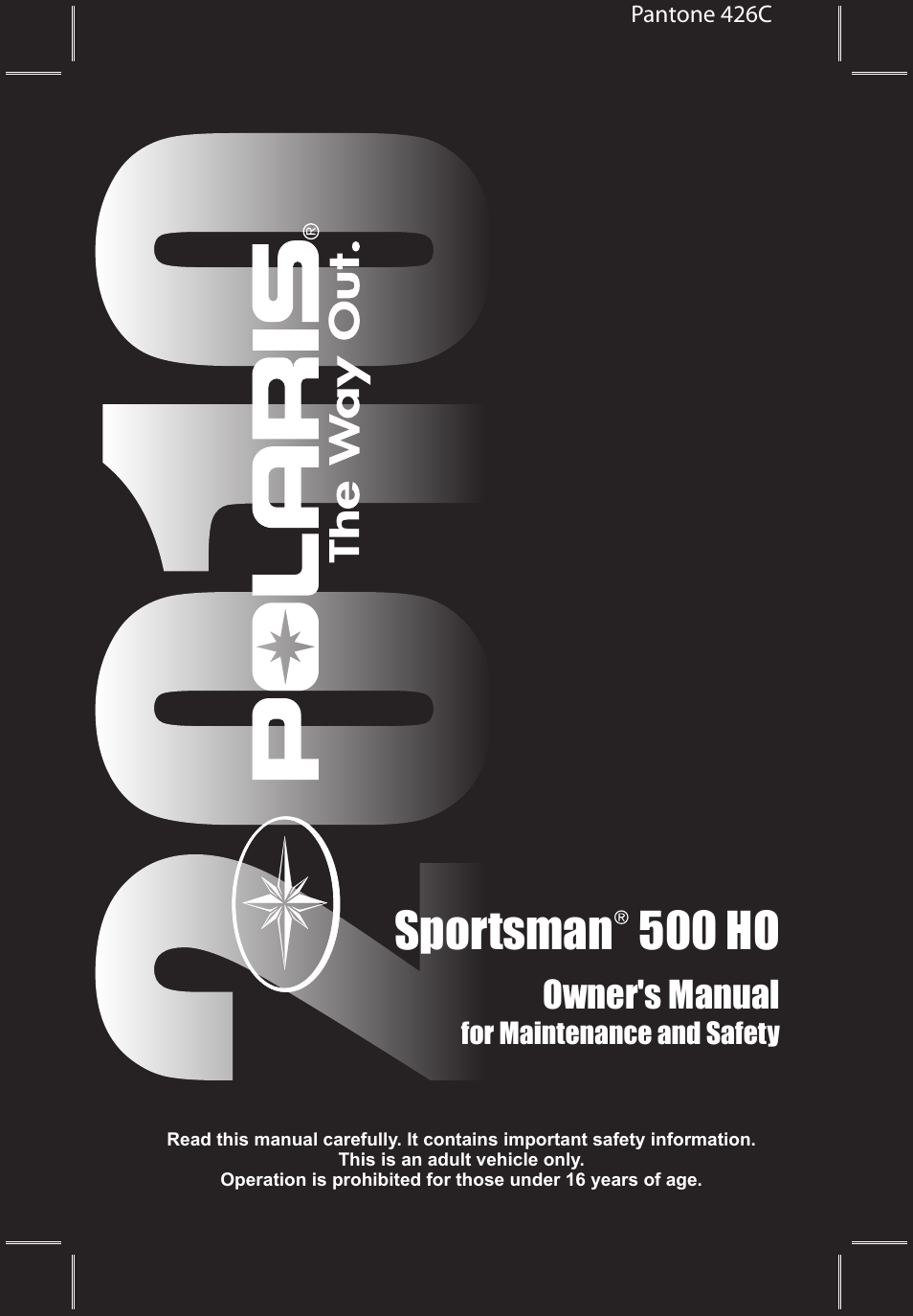 Polaris Sportsman 9922247 User Manual | 137 pages