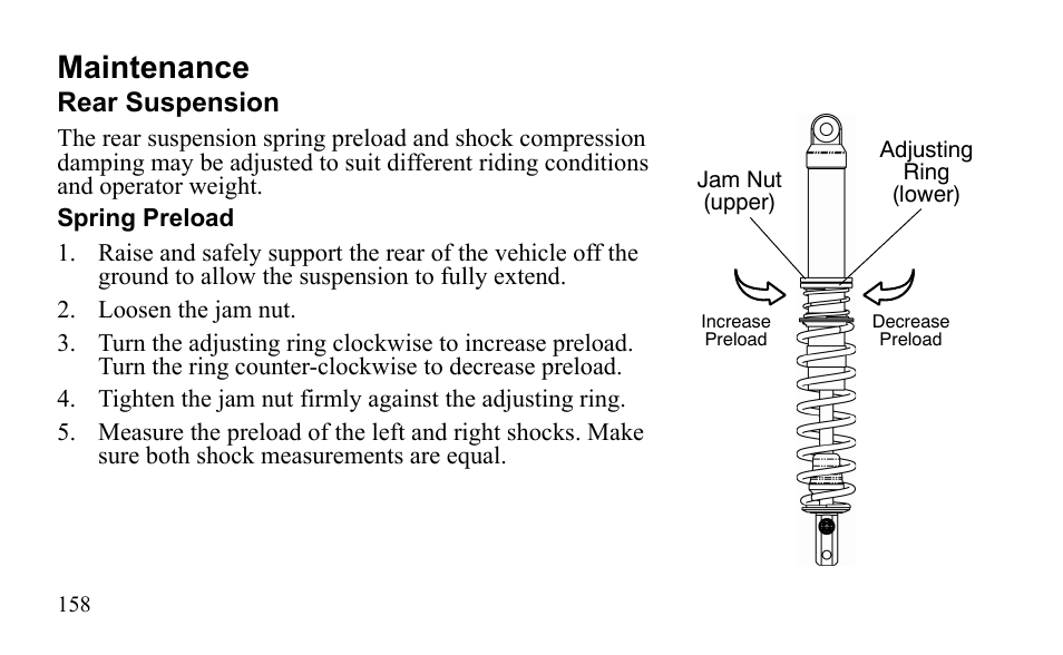 Maintenance | Polaris Outlaw 9922483 User Manual | Page 162 / 210