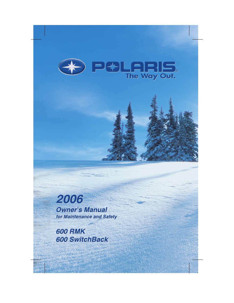 Polaris 600 RMK User Manual | 127 pages