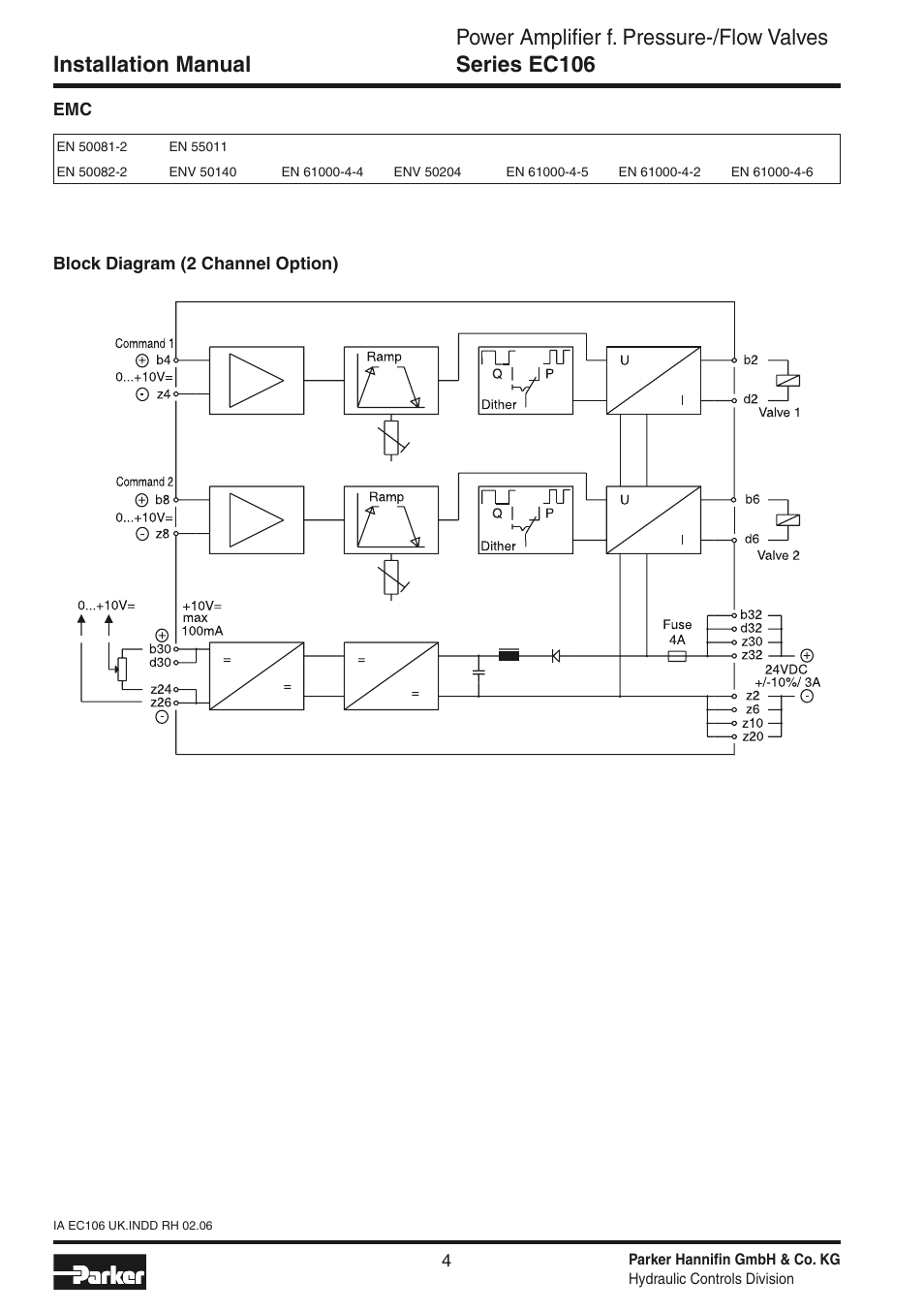 Parker Hannifin EC106 User Manual | Page 4 / 8