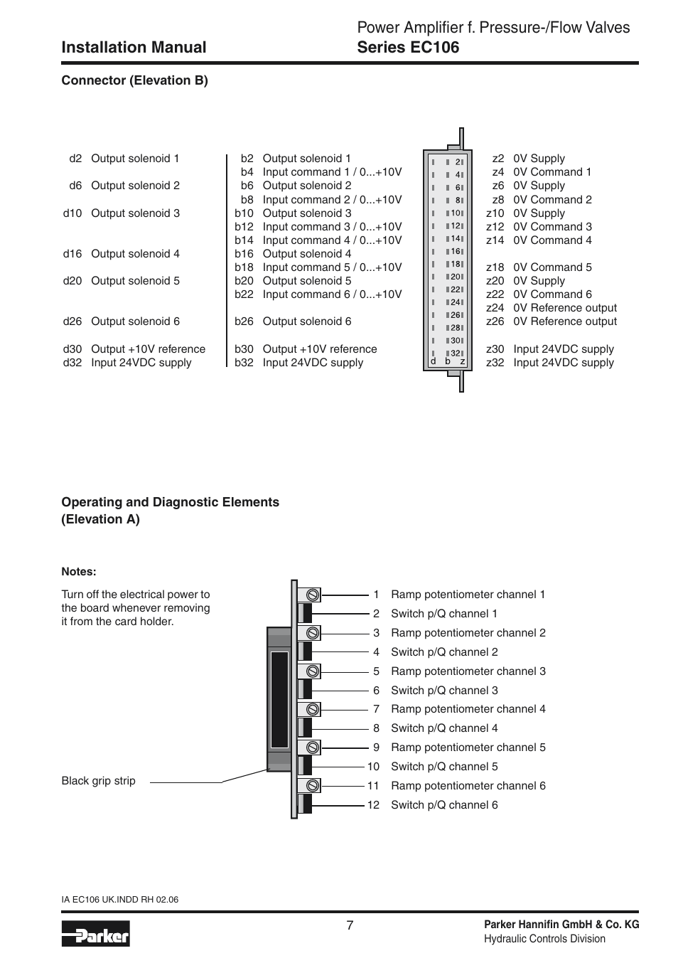 Parker Hannifin EC106 User Manual | Page 7 / 8