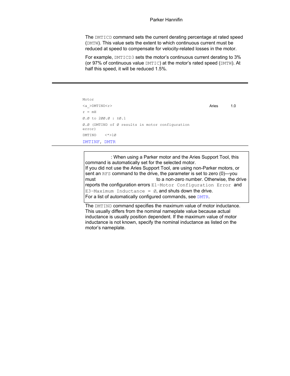 Dmtind | Parker Hannifin 88-021610-01G User Manual | Page 107 / 208