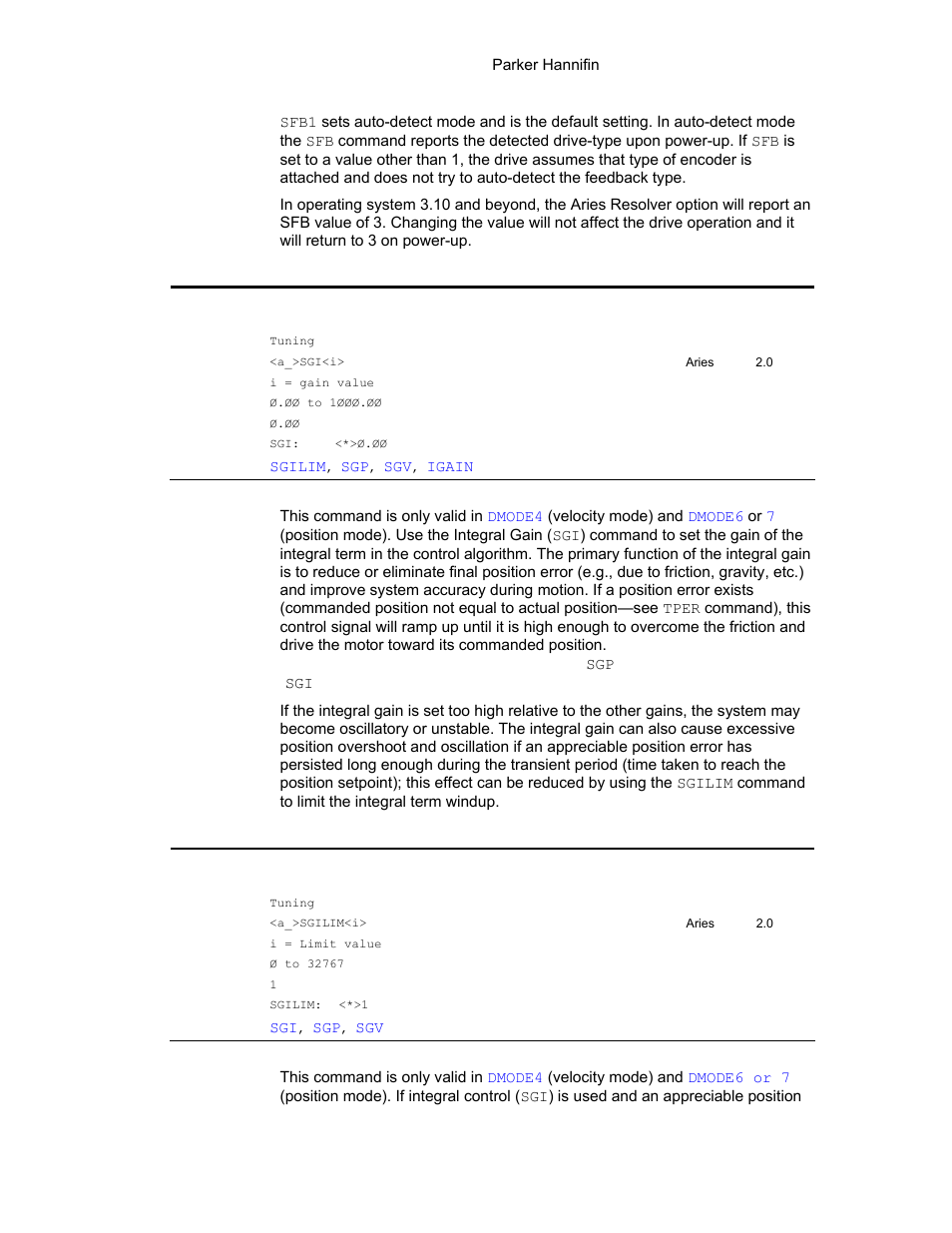 Sgilim | Parker Hannifin 88-021610-01G User Manual | Page 140 / 208