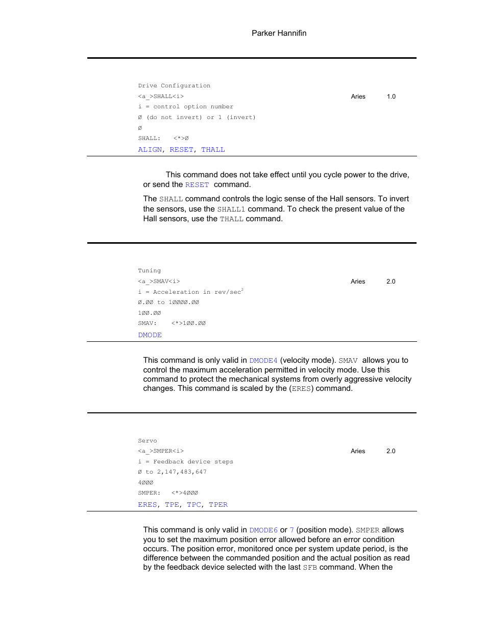 Shall, Smav, Smper | Parker Hannifin 88-021610-01G User Manual | Page 143 / 208