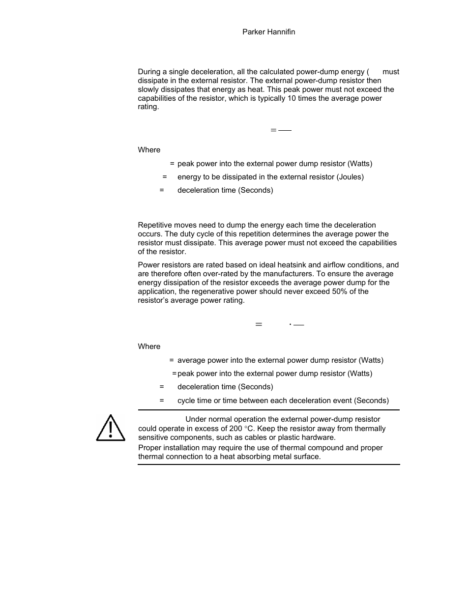Tp p, Te p | Parker Hannifin 88-021610-01G User Manual | Page 182 / 208