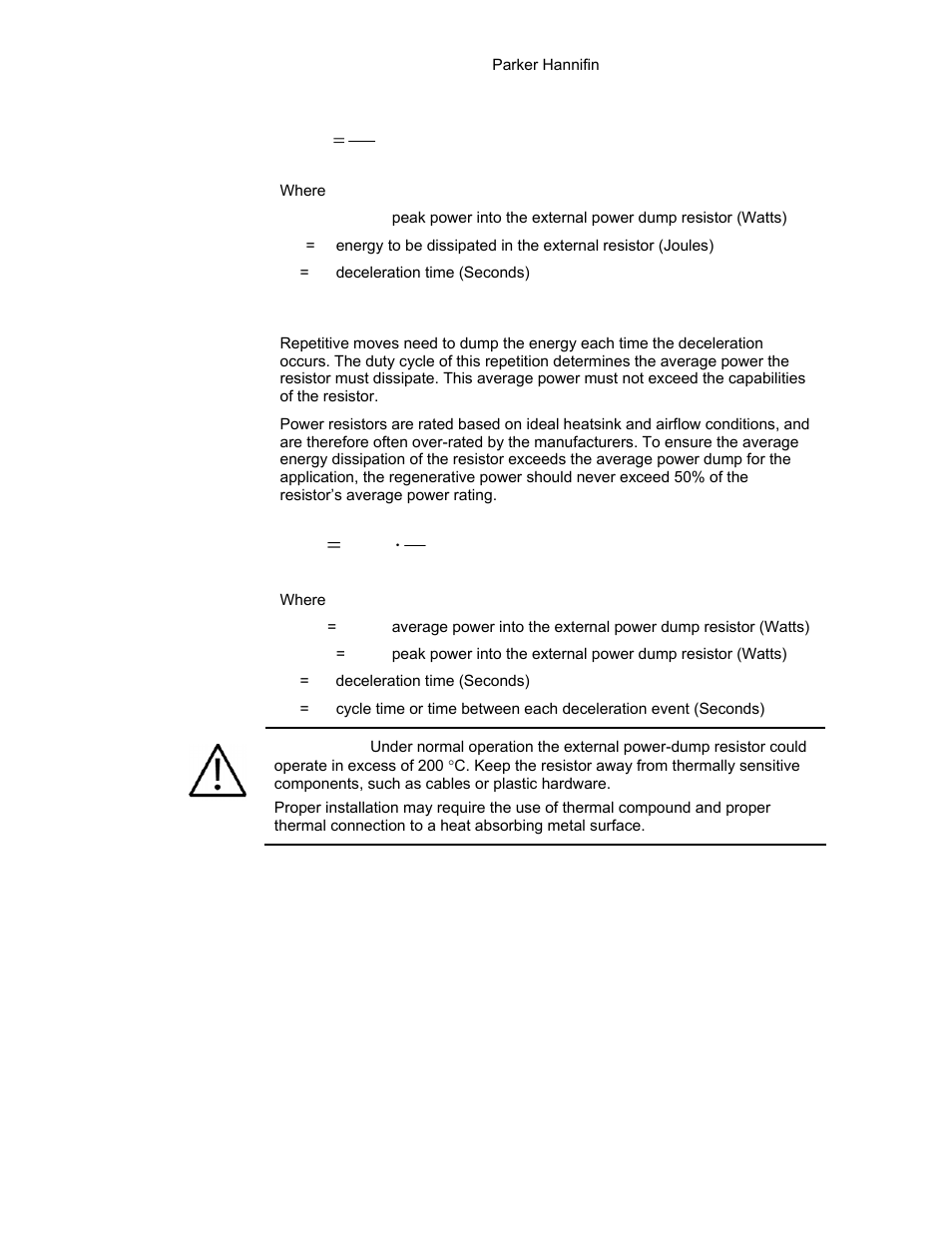 Tp p, Te p | Parker Hannifin 88-021610-01G User Manual | Page 188 / 208